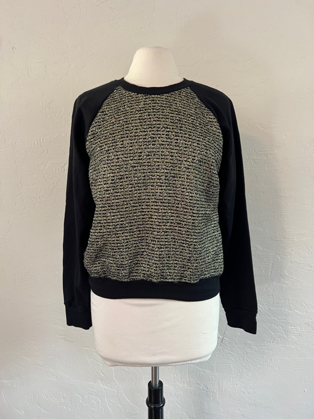 Maje sweater with sparkle thread detail
